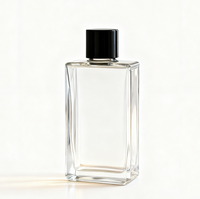 Bouteille de liqueur vide en verre carré nordique de 5 OZ pour rhum, whisky, vodka, spiritueux avec bouchon à vis pour liqueur, whisky