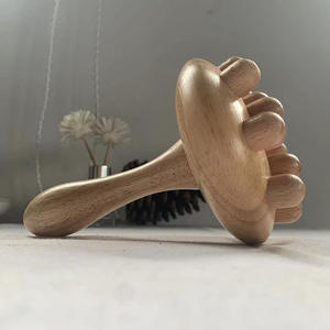 Хит продаж, 2025 Грибная чашка, контурный ролик для тела, лимфатическая дренажная терапия Gua Sha, деревянный триггерный массажер - Product Image 6