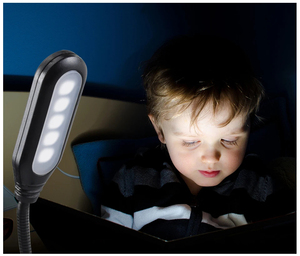 Lampe de lecture LED réglable avec pince flexible, 5 LED, lampe de bureau flexible pour lecture nocturne, blanc froid - Product Image 2