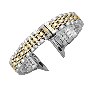 <span class=keywords><strong>Cinturino</strong></span> <span class=keywords><strong>Smartwatch</strong></span> da <span class=keywords><strong>Donna</strong></span> Elegante in Metallo con 7 Perle, Bracciale Sottile in <span class=keywords><strong>Acciaio</strong></span> Inossidabile per Apple Watch - Product Image 6