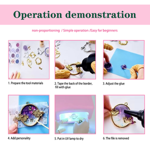 Resina <span class=keywords><strong>UV</strong></span> Morbida 100g per Creazioni di Gioielli Fai-da-Te, Colla <span class=keywords><strong>UV</strong></span> Trasparente Morbida per Realizzazione di Oggetti in Cristallo - Product Image 6