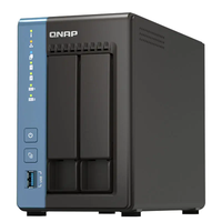Almacenamiento de Red Portátil NAS TS-216-2G, Conectado para Servidor de Almacenamiento NAS QNAP de 2 Bahías, 2G y Cuatro Núcleos