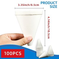 Entonnoirs jetables en papier laminé, diamètre 1,5 cm, mini format, pour huile et poudre, origine Zhejiang