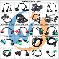 Cable de Extensión OBD de 16 Pines Macho a 3 Puertos Hembra Divisor OBD2 Adaptador de Conector para Coche para Toyota Buick Kia