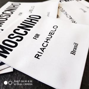 किसी भी आकार डिजाइन बुना गर्दन मुख्य कपड़े परिधान लेबल - Product Image 5