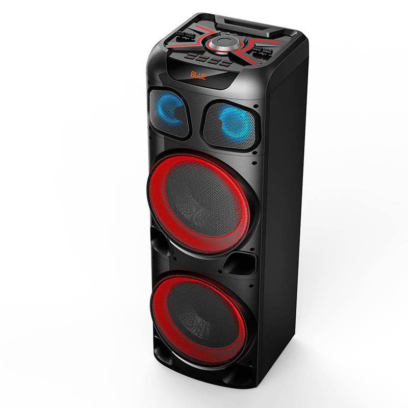 Double 10 Inch High Quality Portable Karaoke Super boss DJ Party Boombox  Outdoor Wireless Speakers Bass Sound Rgb Light