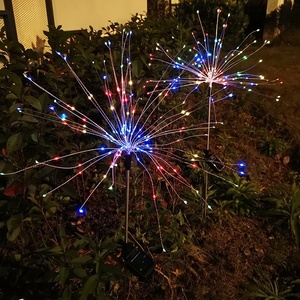 4 Lily Flower LED <b>Garden</b> Lamp Solar Outdoor Simulation with Pot for Decorative Planters - Product Image 5