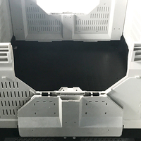 Conteneurs en plastique empilables industriels de 1200*1000 mm, conteneurs en plastique pliables, palettes en plastique