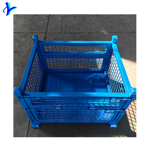 Yığın Forklift katlanabilir katlanabilir depolama çelik Metal kafes konteyner - Product Image 1