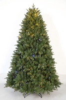 Sapin de Noël Artificiel Haut de Gamme en PE et PVC, Éclairage LED, Conception Articulée, Branches Denses, Décoration Réaliste pour Intérieur/Extérieur – Meilleures Ventes