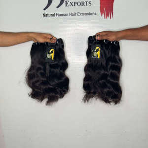 ผู้ขายผมบริสุทธิ์จากกัมพูชาขายส่งผมอินเดียแบบจัดเรียงเกล็ดผม  ผมแท้จากวัดในอินเดียแบบเป็นมัด ผมตรงจากกัมพูชาแบบเป็นมัด - Product Image 1