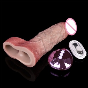 Extensor de Pene Masculino de 18.8 cm con 10 Modos, Vibrador Realista Recargable con Control Remoto para Hombres y Parejas, para la Erección - Product Image 4