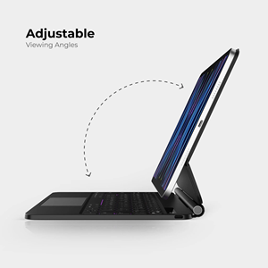 Penutup Keyboard ajaib nirkabel, tombol lampu latar Multi sentuh Trackpad Keyboard untuk <span class=keywords><strong>Ipad</strong></span> Air 4/5th Gen - Product Image 2