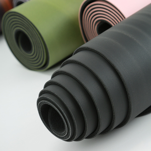 เสื่อโยคะยาง PU สองสี ความหนาแน่นสูง กันลื่น ลายแบบกำหนดเอง พร้อมสายสะพายเข้าชุด - Product Image 4