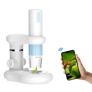 Le microscope numérique WiFi 1000X HD pour les expériences scientifiques des enfants réparation d'horloge peut prendre des mesures vidéo de photos - Product Image 1