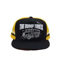 Topi Trucker Jaring Berpinggiran Datar Custom, Bordir Personal, Snapback untuk Pria