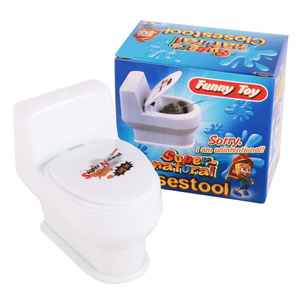Juguete de broma Super Natural Closstool, inodoro con pulverizador de agua para broma del Día de los Inocentes, para jóvenes de 15 a 35 años, plástico, 9.7X9 - Product Image 1