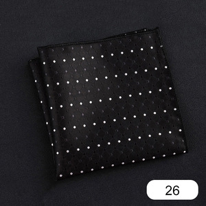 Cuadrados de bolsillo de seda <span class=keywords><strong>para</strong></span> <span class=keywords><strong>hombre</strong></span>, <span class=keywords><strong>bordados</strong></span> negros, venta al por mayor y al por menor - Product Image 6
