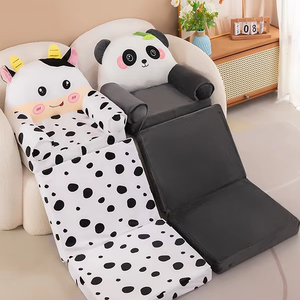 Sofá Plegable Moderno de Tres Capas para Niños, Asiento de Guardería, Taburete, Silla Reclinable, Desmontable, Lavable, Suave, con Diseño de Animalitos - Product Image 1