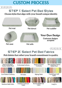 Vente chaude, lit de luxe <span class=keywords><strong>pour</strong></span> animaux de compagnie, <span class=keywords><strong>chien</strong></span> et chat, fourrure artificielle et coton, couvercle amovible, toutes saisons, coussin de niche design, vente en gros - Product Image 6