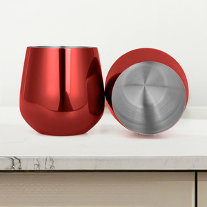 Tùy Chỉnh 15Oz Cách Điện Rượu Vang Cốc Màu Tím Uống Thép Không Gỉ 304 Trứng Hình Cốc Cốc Đặt <span class=keywords><strong>450Ml</strong></span> Cho Đảng Thanh Nhà Sử Dụng - Product Image 3