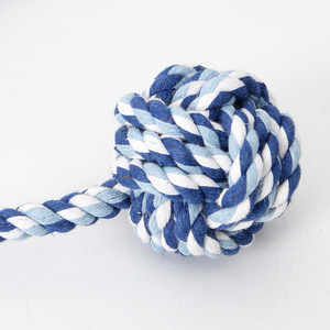 Giocattolo da Masticare per Cani in Corda di Cotone, Palla Intrecciata per Tiro e Trazione, per Addestramento e Gioco Indoor e Outdoor - Product Image 4