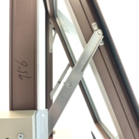Material de construcción, ventana colgante Exterior de aleación de aluminio de alta calidad, ventanas y puertas de aluminio personalizadas