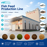 Ligne de production de petits poissons Mufeng, sécheur de granulés d'aliments pour poissons, machines de traitement des aliments pour poissons, traitement des aliments flottants