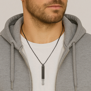Collier tendance en acier inoxydable à maillons, <span class=keywords><strong>anti</strong></span>-anxiété et <span class=keywords><strong>anti</strong></span>-tabac, pour hommes et femmes - Product Image 5