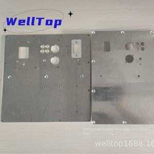Fabrication de tôles métalliques WellTop sur mesure, châssis en aluminium cintré en usine, modèle à rivets, sablé, anodisé, sérigraphié - Product Image 4