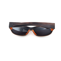 Lunettes de soleil de sport haut de gamme faites à la main pour homme, en bois de bambou, avec verres miroir CNC et protection UV