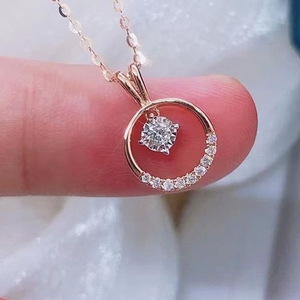 Collar con Colgante de Corazón en Movimiento para Mujer, Cadena de Eslabones de Cobre con Imitación de Perlas, Estilo Simple y Chic, Regalo para la Clavícula - Product Image 4