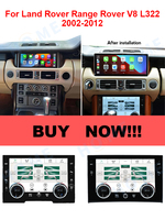 Android 13 pour Land Rover Range L322 V8 2002-2012 6 + 128G Car Dvd Radio Multimedia Player GPS Navigation Carplay Auto WIFI 4G MP3