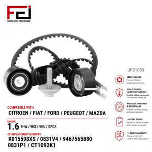 Kit <span class=keywords><strong>de</strong></span> <span class=keywords><strong>courroie</strong></span> <span class=keywords><strong>de</strong></span> <span class=keywords><strong>distribution</strong></span> <span class=keywords><strong>de</strong></span> marque FEI neuf d'usine JFB1050 pour Citroën Fiat pour Peugeot pour modèles <span class=keywords><strong>de</strong></span> voitures K015598XS 0831.V4 0516.A3 0816.G7 - Product Image 4