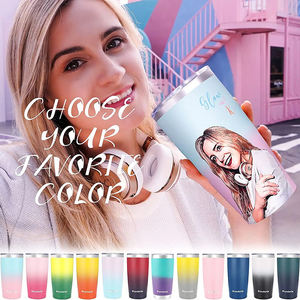 Vaso Térmico Personalizado de 20 oz con Doble Pared y Recubrimiento en Polvo, Taza Aislada al Vacío para Auto, Taza de Café de Acero Inoxidable con Tapa - Product Image 5