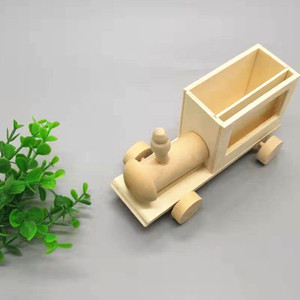 Kit de pintura de tren de madera DIY, arte y manualidades, construye y pinta tu propio juguete para la creatividad y la diversión de los niños pequeños - Product Image 4