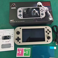 Consola de Juegos Retro Clásica M17 con Pantalla de 4.3 Pulgadas, 64 GB, Más de 22000 Juegos, Consola de Juegos Portátil Retro Clásica para PSP/N64/PS1
