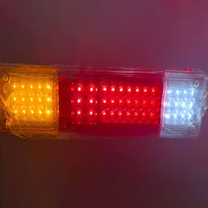 24V 46cm18Inch remorque camion combinaison ambre blanc rouge <span class=keywords><strong>feu</strong></span> arrière arrêt frein arrière <span class=keywords><strong>feu</strong></span> <span class=keywords><strong>de</strong></span> signalisation RV pick-up - Product Image 3