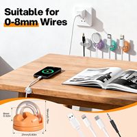 Accessoire JIAEN en Plastique à Usages Multiples, Support Magnétique en Silicone Pratique pour Organisation Électronique