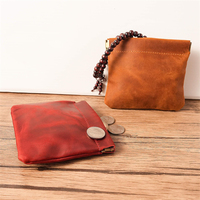 Petite pochette en cuir, sac de voyage pour bijoux, pochette pour rouge à lèvres, pochette pour écouteurs, porte-monnaie, mini sacs de maquillage à fermeture automatique
