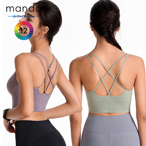 <span class=keywords><strong>Soutien</strong></span>-<span class=keywords><strong>gorge</strong></span> de <span class=keywords><strong>sport</strong></span> côtelé sans couture avec large élastique <span class=keywords><strong>sous</strong></span> le buste pour femme, grande taille XXXL, 90 % nylon 10 % élasthanne - Product Image 3
