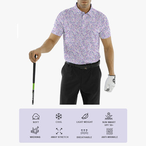 DEOLAX, mejor precio, garantía de calidad, ropa de golf duradera, poliéster Spandex, polos de gran tamaño para hombres - Product Image 2