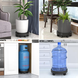 Plant Caddy con ruedas Soporte para plantas Base de rodillos Heavy Duty Indoor Outdoor Potted Plant Mover-con cable absorbente - Product Image 5