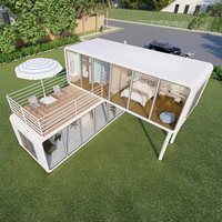 Maison préfabriquée de luxe moderne, capsule spatiale mobile, bureau à domicile, pod, cabine Apple, maison conteneur, structure en acier détachable à vendre