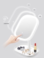Fabricant Miroir de salle de bain de bureau grossissant avec gradateur éclairé par LED Miroir de maquillage intelligent