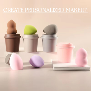 <span class=keywords><strong>Éponge</strong></span> de <span class=keywords><strong>Maquillage</strong></span> Professionnelle pour Fond de Teint et Correcteur, <span class=keywords><strong>Utilisation</strong></span> Humide et Sèche, Applicateur Cosmétique pour le Visage, Kit Complet - Product Image 2
