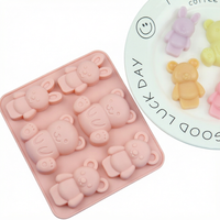 Moule en silicone Candyer pour la Saint-Valentin, pour chocolat, résine, bonbons, glaçons, sans BPA, motifs amour et animaux