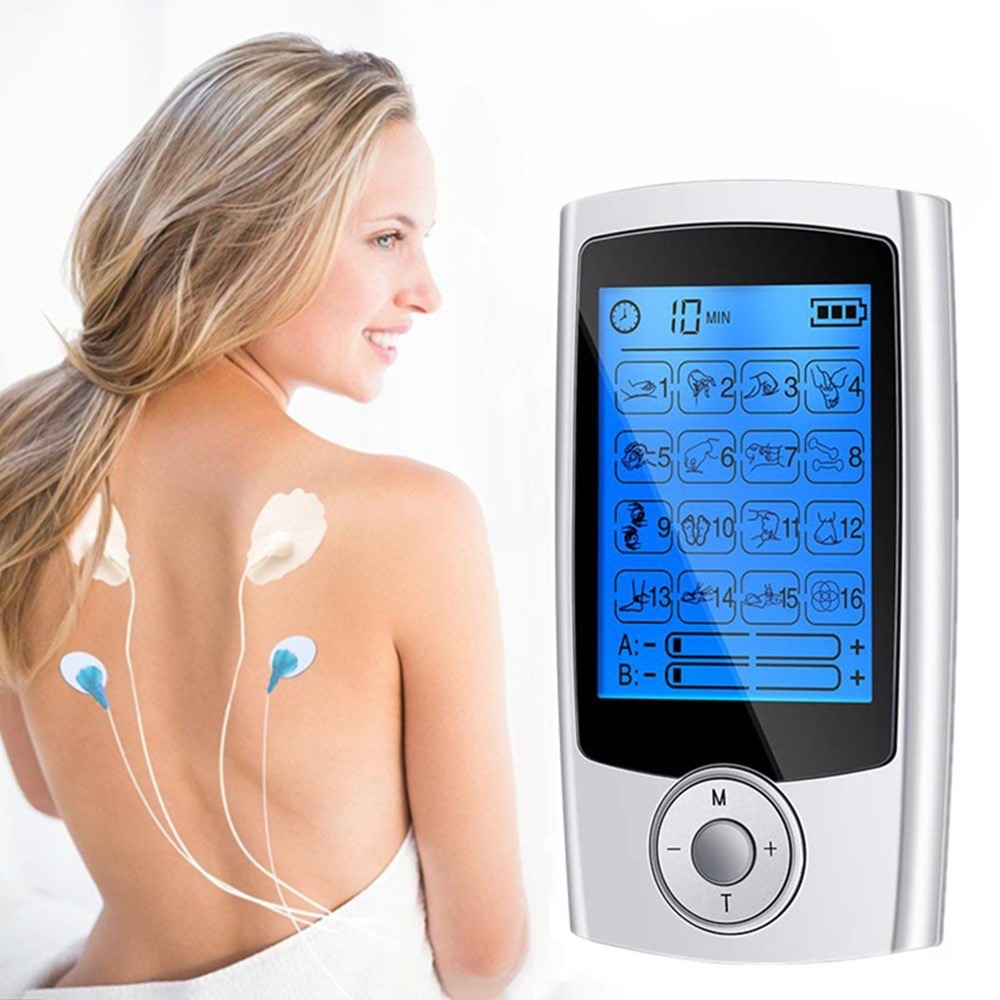 Tens Unit 16 Modes 20 Intensity Electric Stimulation Massager Muscle EMS Therapy Pain Relief Adjustable Lightweight LCD