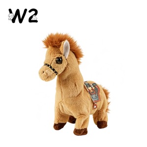 W2TOY Poupée en peluche cheval électronique interactif <span class=keywords><strong>qui</strong></span> <span class=keywords><strong>marche</strong></span>, <span class=keywords><strong>parle</strong></span> <span class=keywords><strong>et</strong></span> abaisse la queue, jouet animal de compagnie simulé, cadeaux doux <span class=keywords><strong>et</strong></span> interactifs pour enfants de 3 ans <span class=keywords><strong>et</strong></span> plus - Product Image 3