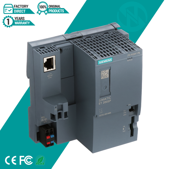 Siemens Original 6ES7 512-1DM03-0AB0 1512SP-1 PN PLC Central Processing Unit SIMATIC DP CPU 6ES7512-1DM03-0AB0 for ET 200SP
